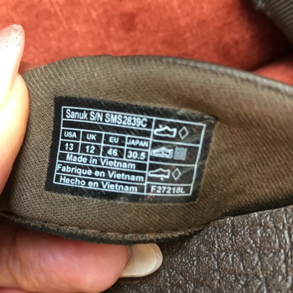 Sanuk Mens beach sandal flip flop brown swim wear 13